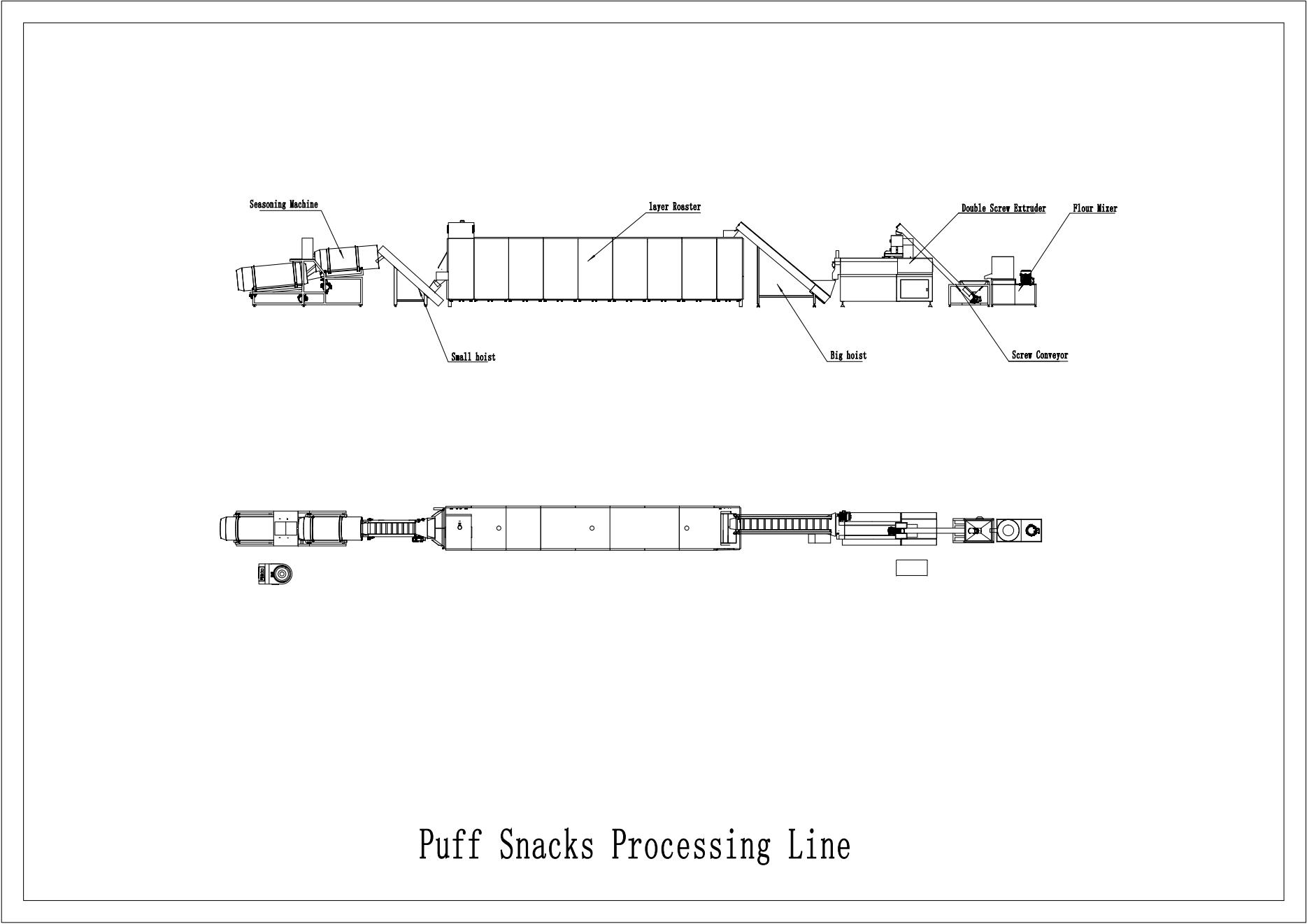 Puff Snacks Extruding Machine