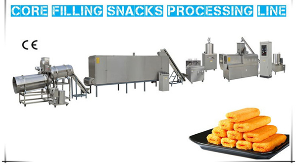 Core filling snacks processing line